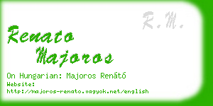 renato majoros business card